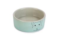 Beeztees Beeztees Caviabakje Frinca Keramiek Grijs/Mint Diam. 10cmx4,5cm