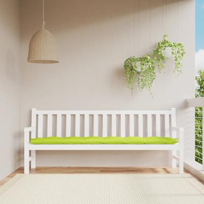 VidaXL Tuinbankkussen 200x50x7 cm oxford stof heldergroen