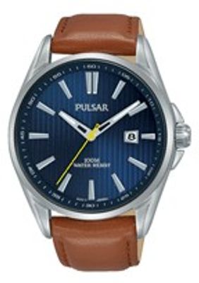 Horlogeband Seiko VJ42-X265 / PS9607X1 Leder Cognac 22mm
