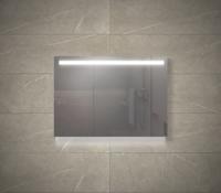 Badkamerspiegel Luca | 100x70 cm | Rechthoekig | Directe en indirecte LED verlichting | Drukschakelaar