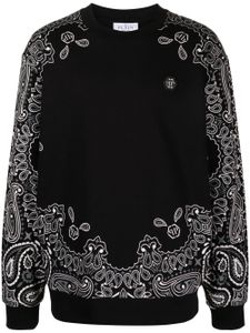 Philipp Plein bandana-print cotton sweatshirt - Noir