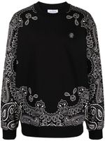 Philipp Plein bandana-print cotton sweatshirt - Noir - thumbnail