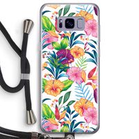 Tropisch 2: Samsung Galaxy S8 Transparant Hoesje met koord