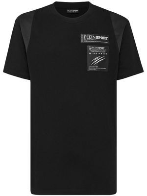 Plein Sport t-shirt en coton à logo imprimé - Noir