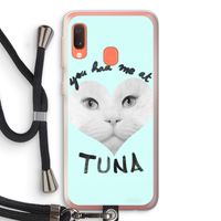 You had me at tuna: Samsung Galaxy A20e Transparant Hoesje met koord You had me at tuna: Samsung Galaxy A20e Transparant Hoesje met koord