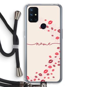 Kusjes: OnePlus Nord N10 5G Transparant Hoesje met koord