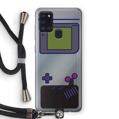 Game On: Samsung Galaxy A21s Transparant Hoesje met koord