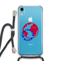 Run The World: iPhone XR Transparant Hoesje met koord