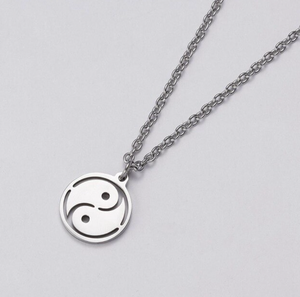 Zilverkleurige Ketting met Yin Yang Hanger - Sieraden - Spiritueelboek.nl