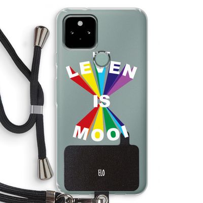 Het Leven Is Mooi: Pixel 5 Transparant Hoesje met koord
