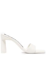 Senso mules Venus 80mm en cuir - Blanc