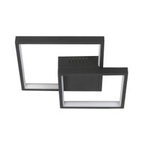 Highlight Plafondlamp Piazza vierkant B 32 cm zwart - thumbnail