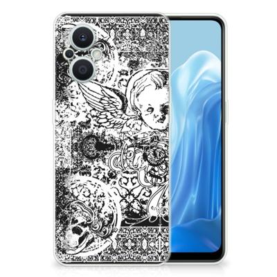 Silicone Back Case OPPO Reno8 Lite Skulls Angel