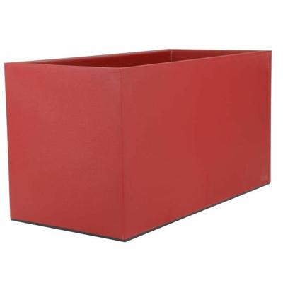 Bloempot Riviera 80 x 40 cm Rood Plastic Vierkant