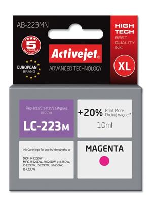 Activejet AB-223MN inkt (Brother LC223M vervanging; Supreme; 10 ml; rood)