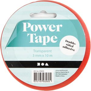 Creativ Company Dubbelzijdig klevend power tape 3mm, 10m