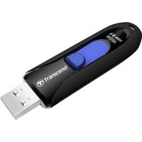 Transcend JetFlash® 790 USB-stick 16 GB Zwart, Blauw TS16GJF790K USB-A 3.1 Gen 1