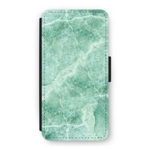 Groen marmer: iPhone 12 Flip Hoesje