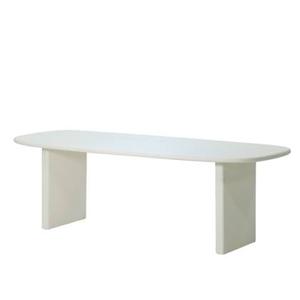 Giga Meubel - Eettafel Deens Ovaal 240cm - Beige Beton - Gin