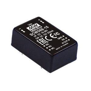 Mean Well SCW08B-05 DC/DC-converter 8 W Aantal uitgangen: 1 x Inhoud 1 stuk(s)