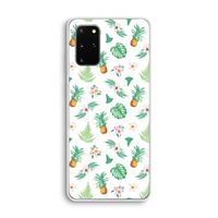 Ananas bladeren: Samsung Galaxy S20 Plus Transparant Hoesje