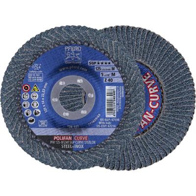 PFERD TOOLS 67689052 Z Sgp Curve Steelox Lamellenschijf Diameter 125 mm Boordiameter 22.23 mm 10 stuk(s)