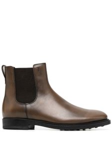 Tod's bottines chelsea à bout rond - Marron