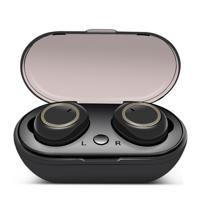 TWS-a1 Bluetooth headset 5 0 True Wireless Mini onzichtbare sport Running muziek koptelefoon met Oplaaddoos Mic (zwart)