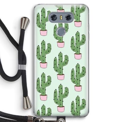 Cactus Lover: LG G6 Transparant Hoesje met koord