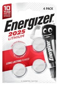 Energizer Lithium 3V knoopcel batterijen (CR2025) 4 stuks