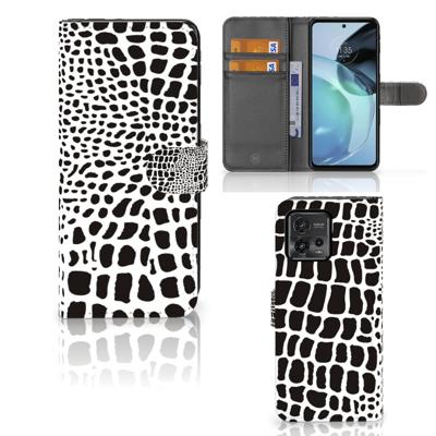 Motorola Moto G72 | Telefoonhoesje | Met pasjeshouder | Slangenprint