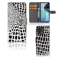 Motorola Moto G72 | Telefoonhoesje | Met pasjeshouder | Slangenprint