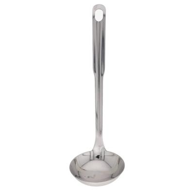 Gerimport Soep/saus opscheplepel - zilver - metaal - 29 cm - keukengerei - soeplepel