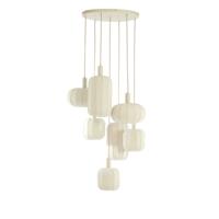 Light & Living 7L vide hanglampTufia linnen crème - 2992643