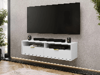 Tv-meubel KIRITSAS 2 deuren 140 cm wit