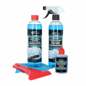 Ruitenontdooier spray set - 5-delig - voor auto - antivries sprays - winter/vorst