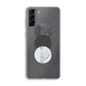 Marmeren cirkels: Samsung Galaxy S21 Plus Transparant Hoesje