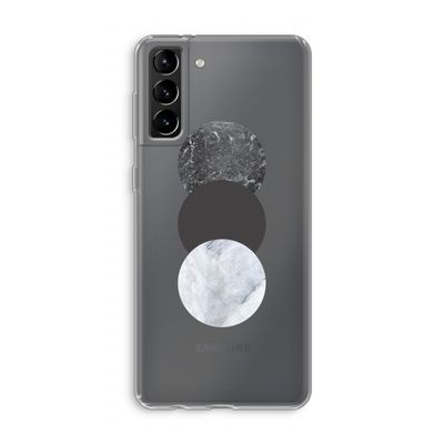 Marmeren cirkels: Samsung Galaxy S21 Plus Transparant Hoesje