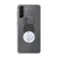 Marmeren cirkels: Samsung Galaxy S21 Plus Transparant Hoesje