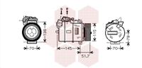 Van Wezel Airco compressor 0600K329 - thumbnail