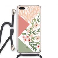 Sweet heaven geometrics: iPhone 7 PLUS Transparant Hoesje met koord