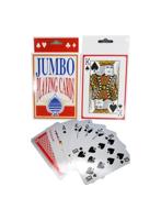 Jumbospeelkaarten plastic coated 9x14cm