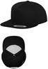 Flexfit FX6007 Classic 5 Panel Snapback - Black/Black - One Size