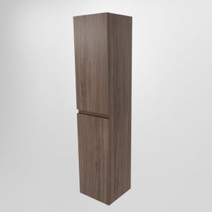 MONDIAZ AIVY badkamerkast - 160x35x35cm -opbouw - greeploos - softclose - 2 draaideuren - Mocha mat AI-K160MO