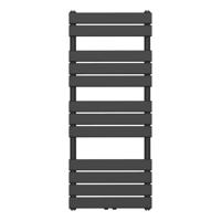 Handdoekradiator BWS Ress Middenaansluiting 681W 120x50 cm Zwart Boss & Wessing