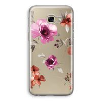Geschilderde bloemen: Samsung Galaxy A5 (2017) Transparant Hoesje