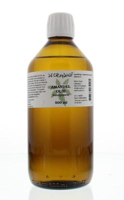 Cruydhof Amandelolie zoet koudgeperst (500 ml)