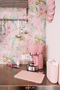 Pip Studio Palm Scene Vliesbehang Roze