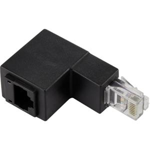 Renkforce RJ45 Netwerk Adapter CAT 5e [1x RJ45-stekker - 1x RJ45-bus] 0.00 m Zwart