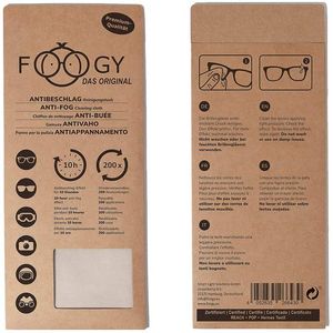 Foogy microvezel antibeslag brilpoetsdoek